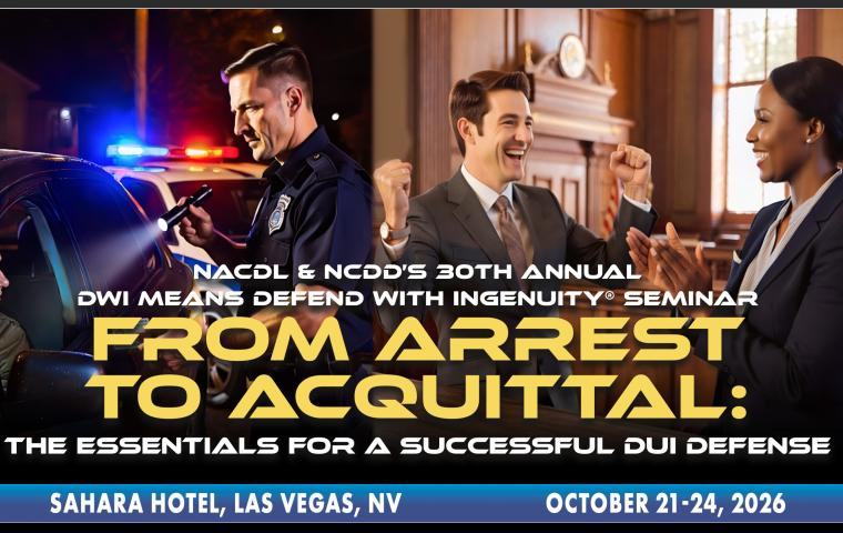 30th Annual DWI Means Defend With Ingenuity
